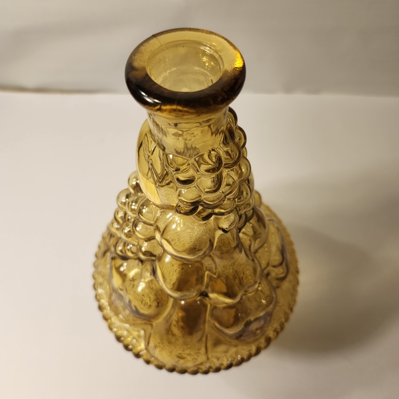 Vintage Empoli Amber Fruit Basket Italian Genie Bottle Decanter- PLEASE READ - Picture 6 of 11